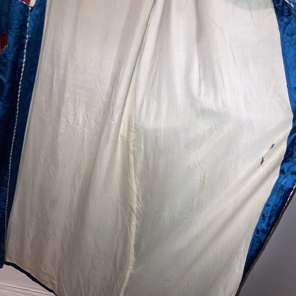 Vintage 1940/50's Japanese Silk Smoking Jacket~Embroidered - Picture 7 of 10